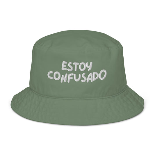 Gorro bucket hat estoy confusado bordado